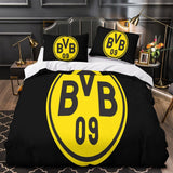 Laden Sie das Bild in den Galerie-Viewer, Borussia Dortmund Duvet Cover Kids Bedding Set Without Filler