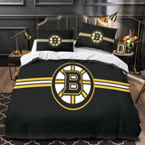 Laden Sie das Bild in den Galerie-Viewer, Boston Bruins Bedding Set Pattren Quilt Duvet Cover Without Filler