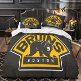 Laden Sie das Bild in den Galerie-Viewer, Boston Bruins Bedding Set Pattren Quilt Duvet Cover Without Filler
