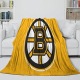 Laden Sie das Bild in den Galerie-Viewer, Boston Bruins Blanket Flannel Throw Kids Room Decoration
