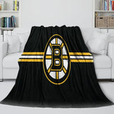 Laden Sie das Bild in den Galerie-Viewer, Boston Bruins Blanket Flannel Throw Kids Room Decoration