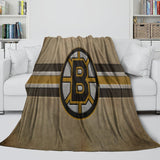 Laden Sie das Bild in den Galerie-Viewer, Boston Bruins Blanket Flannel Throw Kids Room Decoration