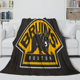 Laden Sie das Bild in den Galerie-Viewer, Boston Bruins Blanket Flannel Throw Kids Room Decoration