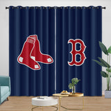 Laden Sie das Bild in den Galerie-Viewer, Boston Red Sox Curtains Blackout Window Drapes Room Decoration