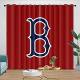 Laden Sie das Bild in den Galerie-Viewer, Boston Red Sox Curtains Blackout Window Drapes Room Decoration