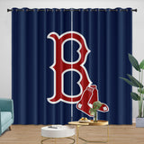 Laden Sie das Bild in den Galerie-Viewer, Boston Red Sox Curtains Blackout Window Drapes Room Decoration