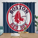 Laden Sie das Bild in den Galerie-Viewer, Boston Red Sox Curtains Blackout Window Drapes Room Decoration