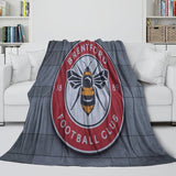 Laden Sie das Bild in den Galerie-Viewer, Brentford FC Blanket Flannel Fleece Throw Room Decoration