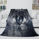 Laden Sie das Bild in den Galerie-Viewer, Brooklyn Nets Blanket Flannel Fleece Throw Room Decoration