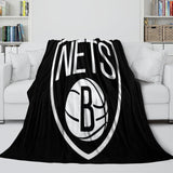 Laden Sie das Bild in den Galerie-Viewer, Brooklyn Nets Blanket Flannel Fleece Throw Room Decoration