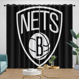 Laden Sie das Bild in den Galerie-Viewer, Brooklyn Nets Curtains Blackout Window Drapes Room Decoration