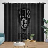 Laden Sie das Bild in den Galerie-Viewer, Brooklyn Nets Curtains Blackout Window Drapes Room Decoration