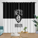 Laden Sie das Bild in den Galerie-Viewer, Brooklyn Nets Curtains Blackout Window Drapes Room Decoration