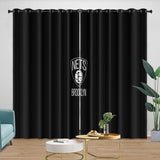 Laden Sie das Bild in den Galerie-Viewer, Brooklyn Nets Curtains Blackout Window Drapes Room Decoration