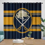 Laden Sie das Bild in den Galerie-Viewer, Buffalo Sabres Curtains Blackout Window Drapes Room Decoration