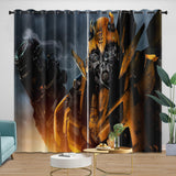 Laden Sie das Bild in den Galerie-Viewer, Bumblebee Curtains Pattern Blackout Window Drapes Room Decoration