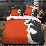 Laden Sie das Bild in den Galerie-Viewer, Calgary Flames Bedding Set Quilt Duvet Cover Without Filler