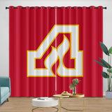 Laden Sie das Bild in den Galerie-Viewer, Calgary Flames Curtains Blackout Window Drapes Room Decoration
