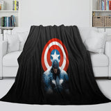 Laden Sie das Bild in den Galerie-Viewer, Captain America Blanket Pattern Flannel Kids Room Throw