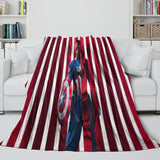 Laden Sie das Bild in den Galerie-Viewer, Captain America Brave New World Decke Flanell Überwurf Raumdekoration