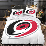Laden Sie das Bild in den Galerie-Viewer, Carolina Hurricanes Bedding Set Quilt Duvet Cover Without Filler