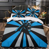 Laden Sie das Bild in den Galerie-Viewer, Carolina Panthers Bedding Set Duvet Cover Without Filler