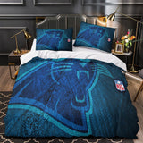 Laden Sie das Bild in den Galerie-Viewer, Carolina Panthers Bedding Set Duvet Cover Without Filler