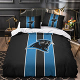 Laden Sie das Bild in den Galerie-Viewer, Carolina Panthers Bedding Set Duvet Cover Without Filler