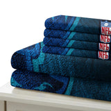 Laden Sie das Bild in den Galerie-Viewer, Carolina Panthers Bedding Set Duvet Cover Without Filler