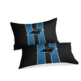 Laden Sie das Bild in den Galerie-Viewer, Carolina Panthers Bedding Set Duvet Cover Without Filler