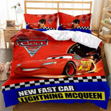 Laden Sie das Bild in den Galerie-Viewer, Cars Lightning McQueen Bedding Set Quilt Cover Without Filler