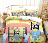 Laden Sie das Bild in den Galerie-Viewer, Cartoon Bluey Bedding Set Pattern Kids Quilt Cover Without Filler