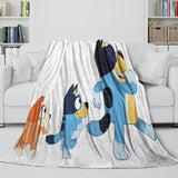 Laden Sie das Bild in den Galerie-Viewer, Cartoon Bluey Blanket Pattern Flannel Kids Throw Room Decoration