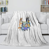 Laden Sie das Bild in den Galerie-Viewer, Cartoon Bluey Blanket Pattern Flannel Kids Throw Room Decoration