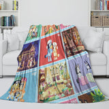 Laden Sie das Bild in den Galerie-Viewer, Cartoon Bluey Blanket Pattern Flannel Kids Throw Room Decoration