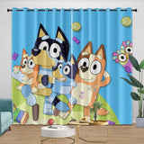 Laden Sie das Bild in den Galerie-Viewer, Cartoon Bluey Curtains Pattern Blackout Window Drapes