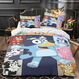 Laden Sie das Bild in den Galerie-Viewer, Cartoon Bluey Duvet Cover Pattern Bedding Set Room Decoration