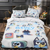 Laden Sie das Bild in den Galerie-Viewer, Cartoon Bluey Duvet Cover Pattern Bedding Set Room Decoration