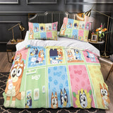 Laden Sie das Bild in den Galerie-Viewer, Cartoon Bluey Duvet Cover Pattern Bedding Set Room Decoration