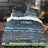 Laden Sie das Bild in den Galerie-Viewer, Charlotte FC Bedding Set Duvet Cover Without Filler