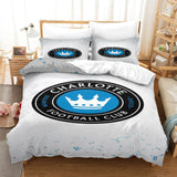 Laden Sie das Bild in den Galerie-Viewer, Charlotte FC Bedding Set Duvet Cover Without Filler