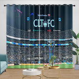 Laden Sie das Bild in den Galerie-Viewer, Charlotte FC Curtains Blackout Window Drapes Room Decoration