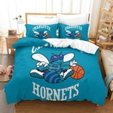 Laden Sie das Bild in den Galerie-Viewer, Charlotte Hornets Bedding Set Duvet Cover Without Filler