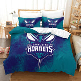 Laden Sie das Bild in den Galerie-Viewer, Charlotte Hornets Bedding Set Duvet Cover Without Filler