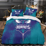 Laden Sie das Bild in den Galerie-Viewer, Charlotte Hornets Bedding Set Duvet Cover Without Filler