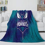 Laden Sie das Bild in den Galerie-Viewer, Charlotte Hornets Blanket Flannel Fleece Throw Room Decoration