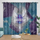 Laden Sie das Bild in den Galerie-Viewer, Charlotte Hornets Curtains Blackout Window Drapes Room Decoration