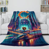 Laden Sie das Bild in den Galerie-Viewer, Chicago Bears Blanket Flannel Fleece Throw Kids Room Decoration