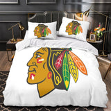 Laden Sie das Bild in den Galerie-Viewer, Chicago Blackhawks Bedding Set Quilt Duvet Cover Without Filler