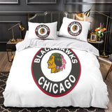 Laden Sie das Bild in den Galerie-Viewer, Chicago Blackhawks Bedding Set Quilt Duvet Cover Without Filler